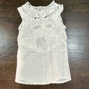 Maje ivory sexy sleeveless top size 1
